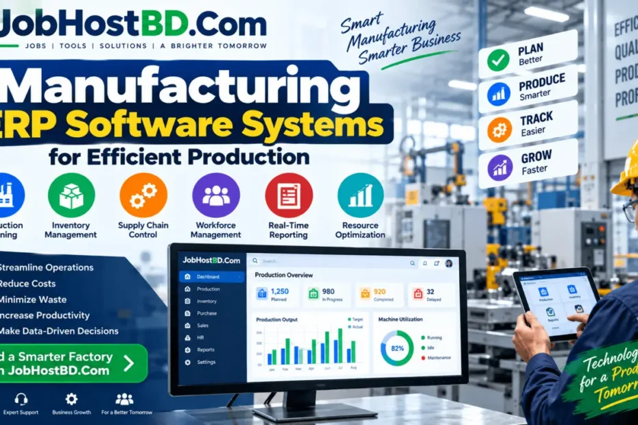 Manufacturing ERP Software Systems for Efficient Production