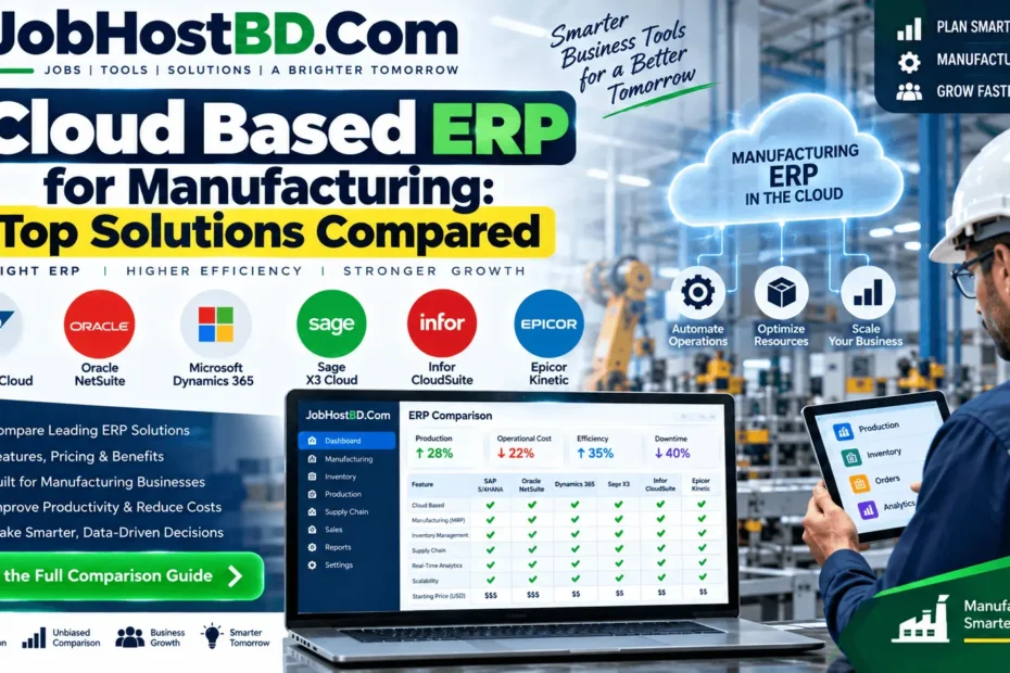 Cloud Based ERP for Manufacturing: Top Solutions Compared